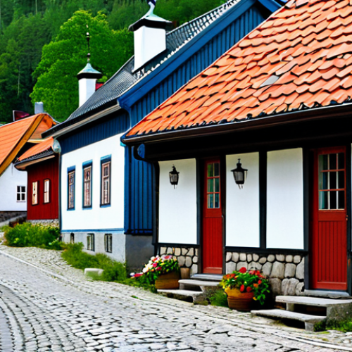 Home 17 헝가리 나지코팔리 절벽 마을 - Traditional Architecture**
"Charming village nestled on a hillside in rural Sweden, featuring tradi...