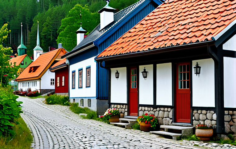 헝가리 나지코팔리 절벽 마을 - Traditional Architecture**
"Charming village nestled on a hillside in rural Sweden, featuring tradi...